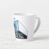 Tasse Latte Camion de dessin (Angle droit)