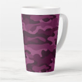 Tasse Latte Camo de couleur violette tyrienne (Angle droit)