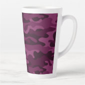 Tasse Latte Camo de couleur violette tyrienne (Droite)