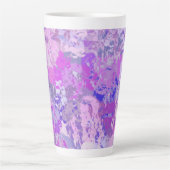 Tasse Latte Camo rose violet Abstrait (Devant)
