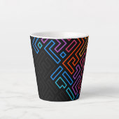 Tasse Latte Camouflage de design graphique coloré (Devant)