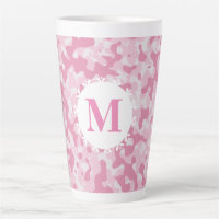 Camouflage rose Monogramme initial