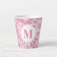 Camouflage rose Monogramme initial