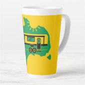 Tasse Latte Camping Caravan australien (Angle droit)