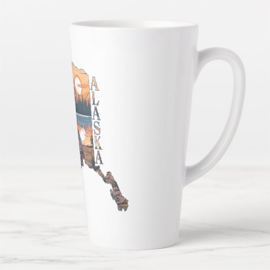 Tasse Latte Camping en Alaska (Droite)