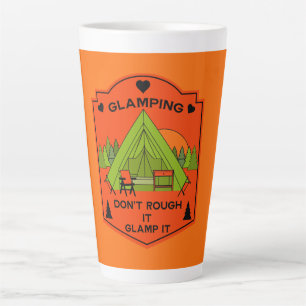 Tasse Latte Camping sous Toile de Luxe avec Tente Cloche