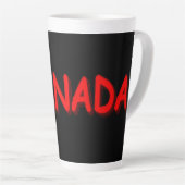 Tasse Latte "#CANADA" Conception d'expression mignonne. Comman (Angle droit)