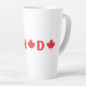 Tasse Latte Canada moderne pays canadien Drapeau Souvenir (Angle droit)