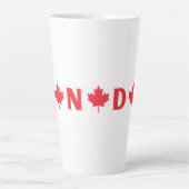 Tasse Latte Canada moderne pays canadien Drapeau Souvenir (Devant)