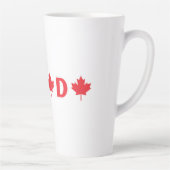 Tasse Latte Canada moderne pays canadien Drapeau Souvenir (Droite)