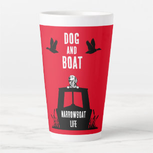 Tasse Latte Canalbateau Narrowboat Vie