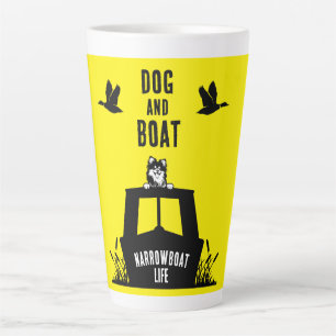 Tasse Latte Canalbateau Narrowboat Vie