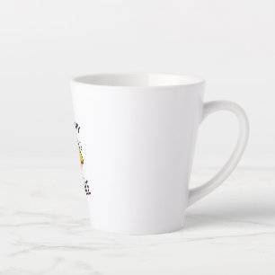 Tasse Latte canard grincheux-voici mon visage heureux drôle