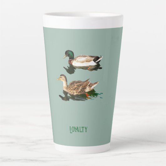 Tasse Latte Canards colverts (Devant)