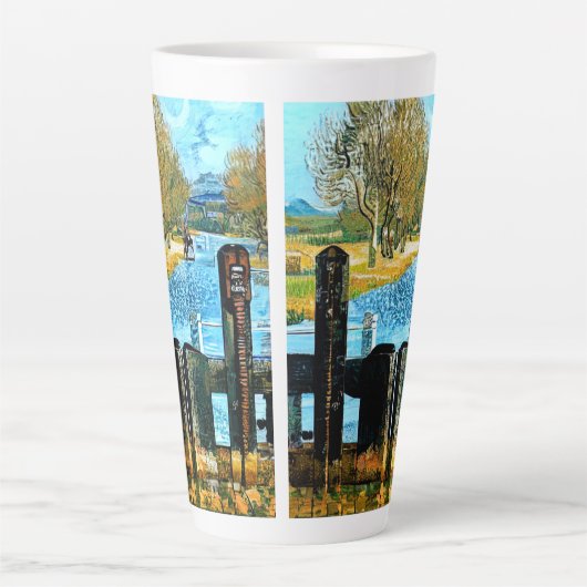 TASSE LATTE CANAUX ET NAVIRES (Devant)