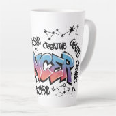 Tasse Latte Cancer (Angle droit)