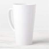 Tasse Latte Cancer Pink Ribbon Feather Birds (Angle gauche)