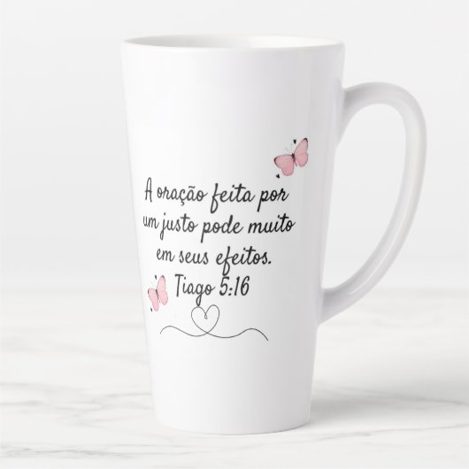 Tasse Latte Caneca branca clássica, 325 ml (Droite)