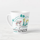 Tasse Latte Caneca comemorativa, namorados (Angle gauche)