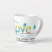 Tasse Latte Caneca comemorativa, namorados (Angle droit)