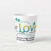 Tasse Latte Caneca comemorativa, namorados (Devant)