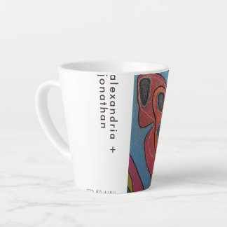 Tasse Latte Caneca De Café Latte Foto e texto personalizados