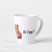 Tasse Latte Caneca divertida don't worry be (Angle droit)