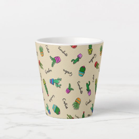 Tasse Latte Caneca Linha Cactus (Devant)