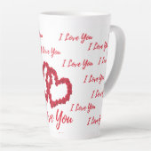 Tasse Latte Caneca para Café Latte Romântica (Angle droit)