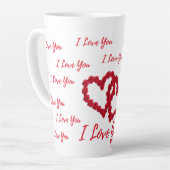 Tasse Latte Caneca para Café Latte Romântica (Angle gauche)