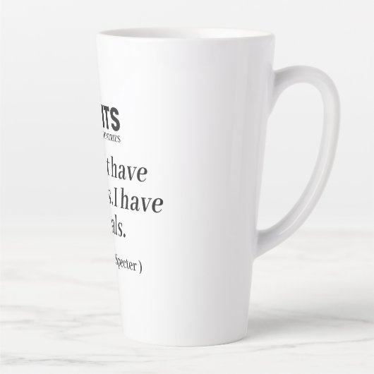 Tasse Latte Caneca Série Suits (Droite)