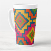 TASSE LATTE CANECAS CORES GEOMÉTRICO (Angle gauche)