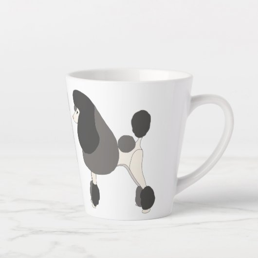 Tasse Latte Caniche de Compétition (Droite)