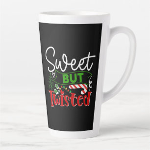Tasse Latte Canne à Sucre de Noël Drôle mais Tordu