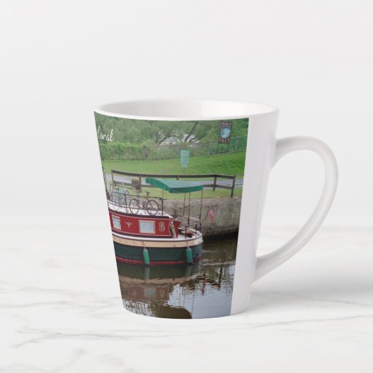 Tasse Latte Canot Erie Canal tresse en latte (Droite)
