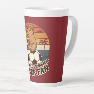 Tasse Latte Capybara Fan de Football Professionnellement Détac