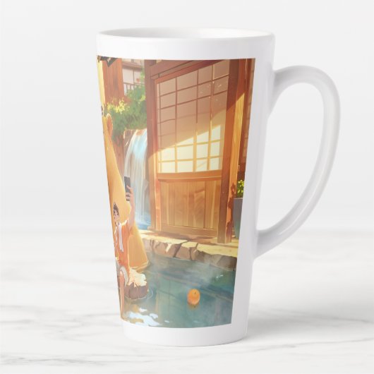 Tasse Latte Capybara géante - Illustration de source chaude (Droite)