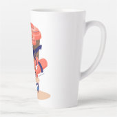 Tasse Latte Caractère café cool et drôle (Droite)