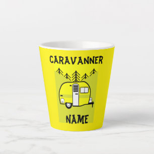 Tasse Latte Caravan Cadeaux d'art Aimer Mon Porte - clé de car