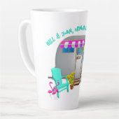 Tasse Latte Caravane de voyage de camping tropicale Citation p (Angle gauche)