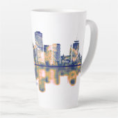 Tasse Latte Cardiff Skyline (Angle droit)