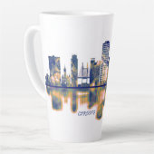 Tasse Latte Cardiff Skyline (Angle gauche)