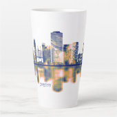 Tasse Latte Cardiff Skyline (Devant)