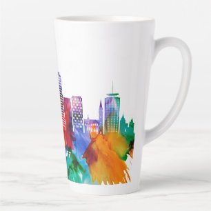 Tasse Latte Cardiff Skyline