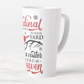 Tasse Latte cardinal apparaît  (Angle droit)