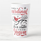 Tasse Latte cardinal apparaît  (Devant)