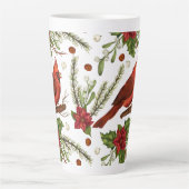 Tasse Latte Cardinal de Noël (Devant)