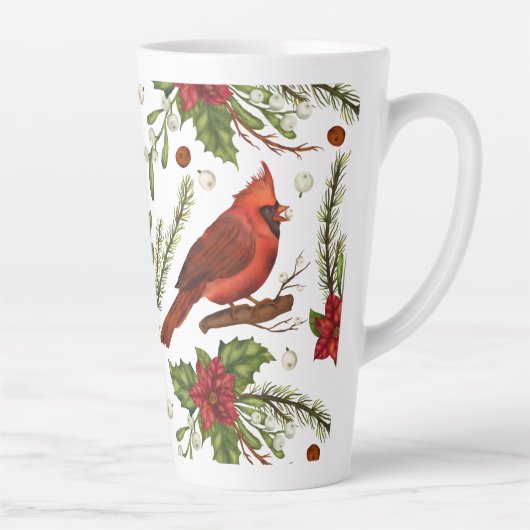 Tasse Latte Cardinal de Noël (Droite)