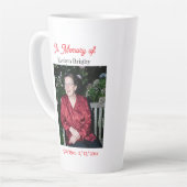 Tasse Latte Cardinal Poem Memorial Keepsake  (Angle gauche)