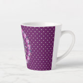 Tasse Latte Cardinal rouge Rosace (Droite)